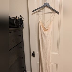 Cream Slip Dress